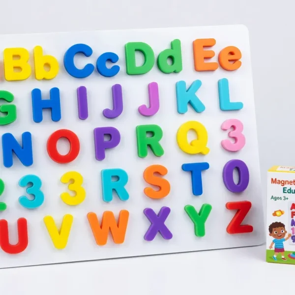 Puzzle Edukasi Huruf & Angka Magnetic - Mainan Belajar ABCDn