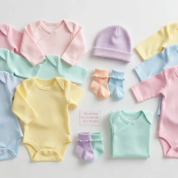 Set Baju Bayi Newborn 0-6 Bulan - 5 Pcs Gift Set