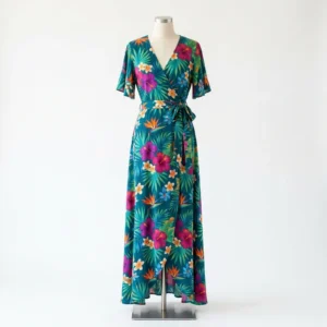 Maxi Dress Motif Bunga
